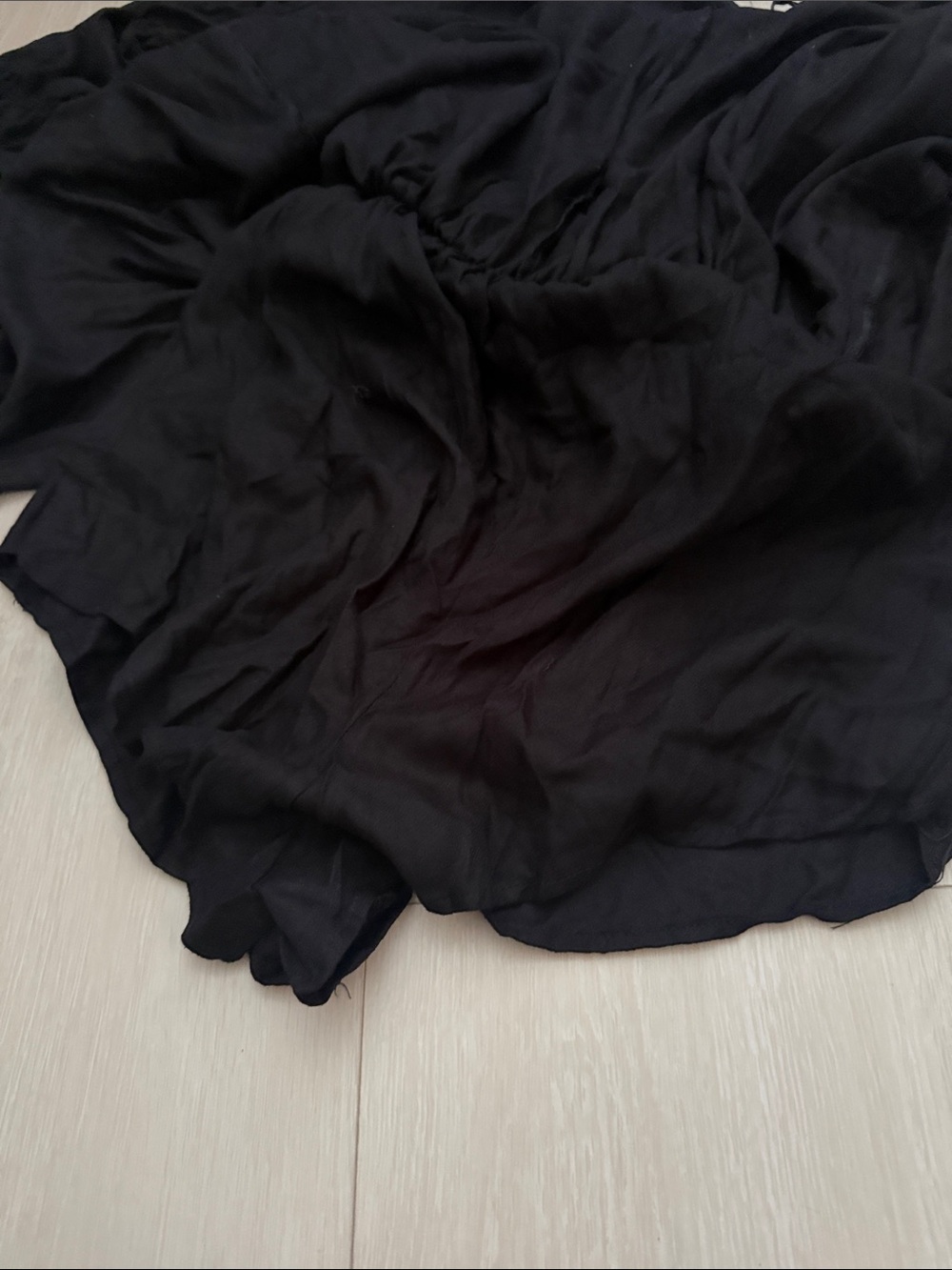 Elan Black Off-Shoulder Maxi Dress with Ruffle Sleeves - Picture 6 of 7